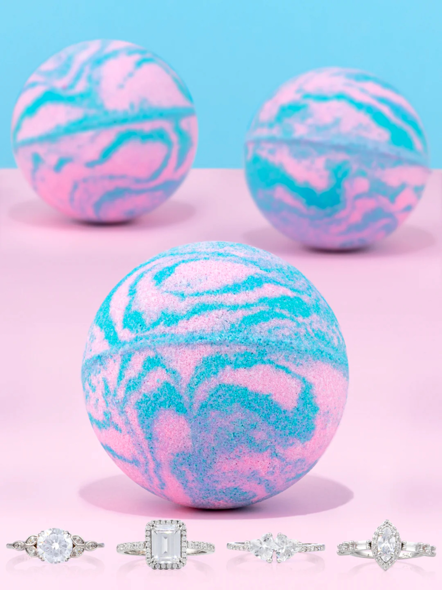 Cotton Candy Bath Bomb - Ring Collection - Walmart.com