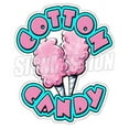 thumbnail image 1 of Cotton Candy Concession Decal Trailer Cart Sign Stand, 1 of 1