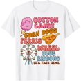 Corn Ribbons Cotton Candy Corn Dogs Ferris Wheel Blue Ribbons It's Fair T-Shirt ...