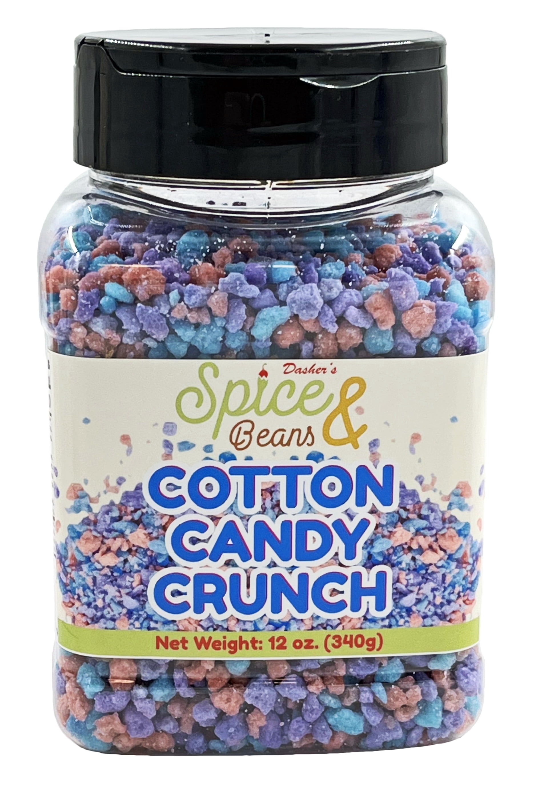 Cotton Candy Crunch Ice Cream Topping & Cake Decoration 12oz , by Dasher's Spice & Beans