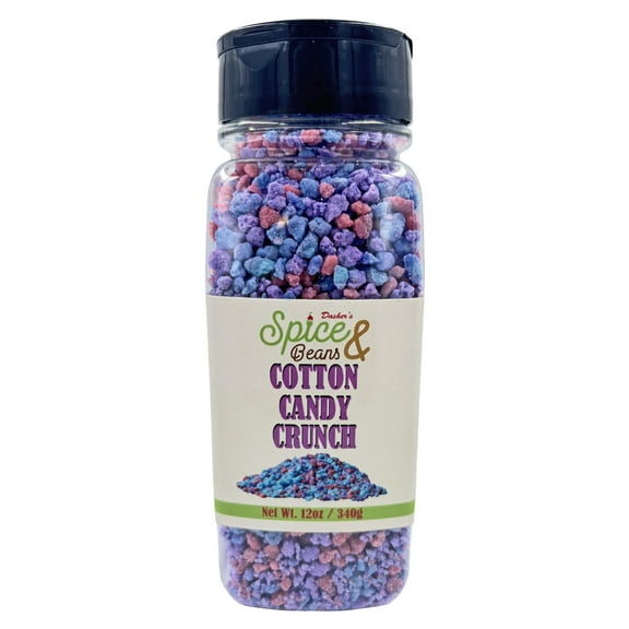 Cotton Candy Crunch Ice Cream Topping & Cake Decoration 12oz , by Dasher's Spice & Beans