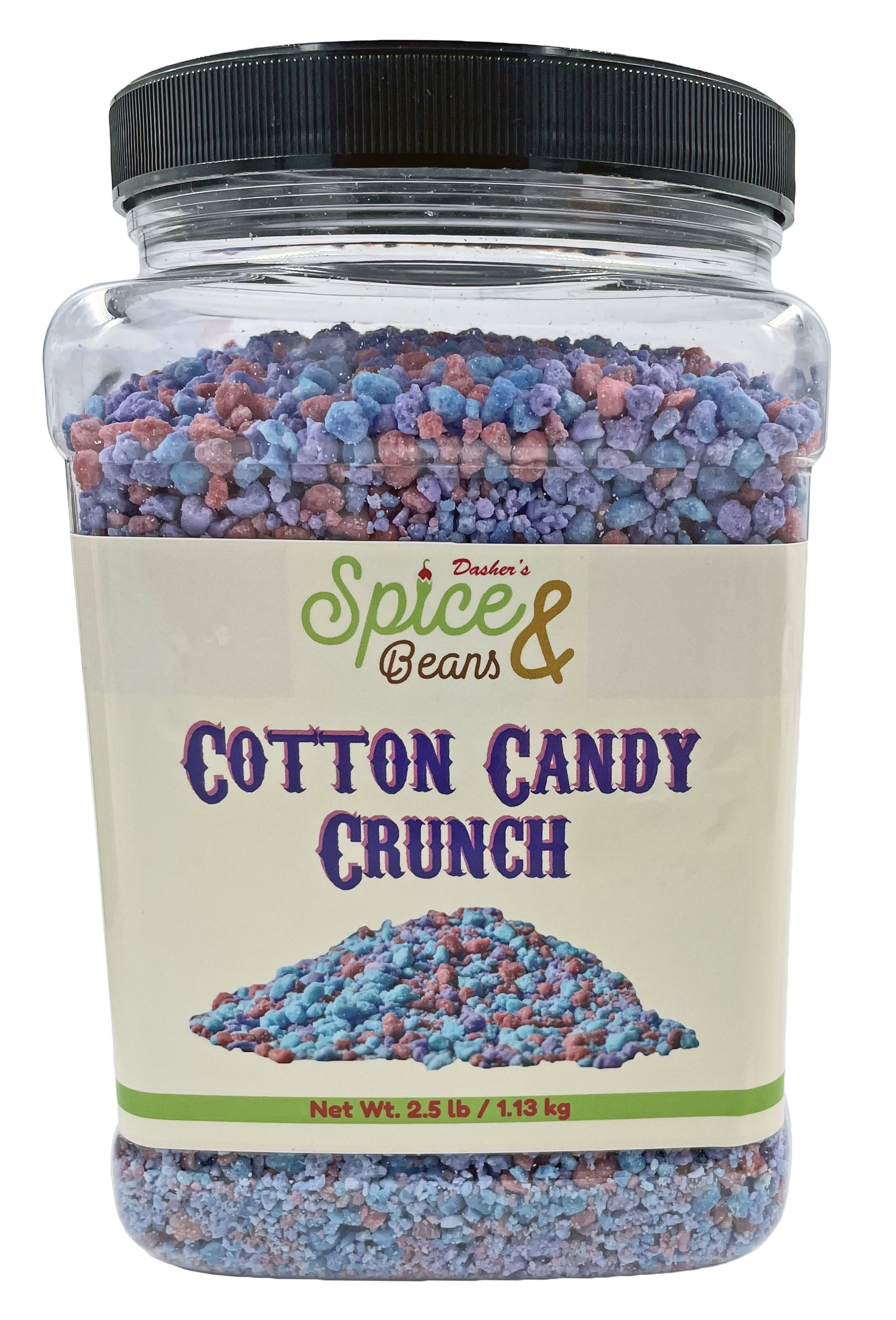Cotton Candy Crunch Ice Cream Topping & Cake Decoration | By Dasher's Spice & Beans | 2.5 lb