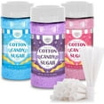 thumbnail image 1 of Cotton Candy Floss Sugar Package of 3ct-(Pink Vanilla, Blue Raspberry & Grape)-8.5oz Each Flavor W/ 50 Paper Cones, 1 of 5