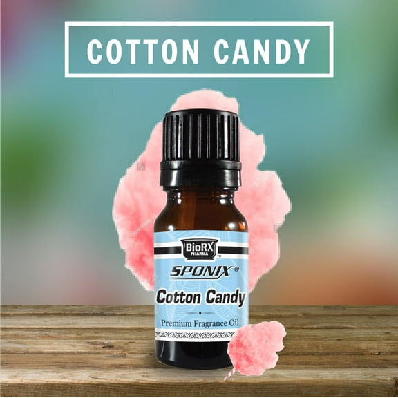 Cotton Candy Fragrance 10 mL (1/3 Oz) Aromatherapy - 100% Pure Organic Aromatic Premium Essential Scented Perfume Oil by Sponix Made in USA