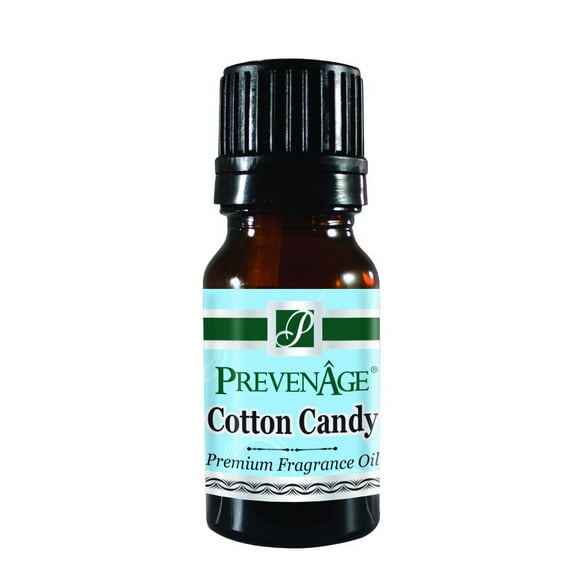Cotton Candy Fragrance Oil 10 mL / .33 Oz Aromatic Premium Grade Scented Perfume Oilby PrevenAge Made in USA / FAST DELIVERY