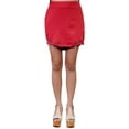 thumbnail image 1 of Cotton Candy Girly Red Mini Skirt With Two Side Embroidery Cut Out Lace Design, 1 of 4