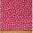 thumbnail image 1 of Cotton Candy Hearts Valentine's Day Conversation Hearts Sweethearts Love XOXO Hugs and Kisses Red Cotton Fabric Print by the Yard (12564P-10), 1 of 1
