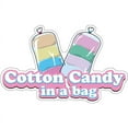 thumbnail image 1 of Cotton Candy In A Bag 24" Decal Concession Stand Food Truck Sticker, 1 of 2