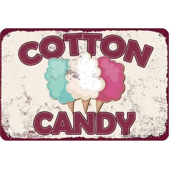 Cotton Candy Iron Poster Painting Tin Sign Vintage Wall Decor for Cafe Bar Pub Home Beer Decoration Crafts