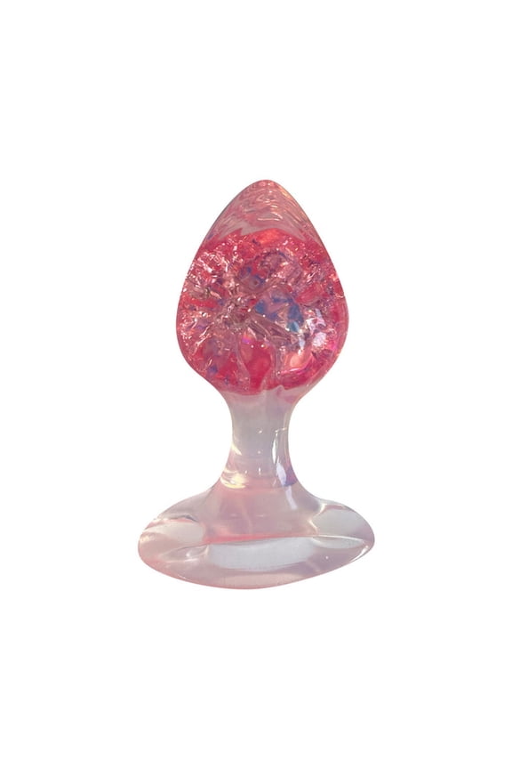 Joy Gems Ruby Silicone Anal Plug, Red