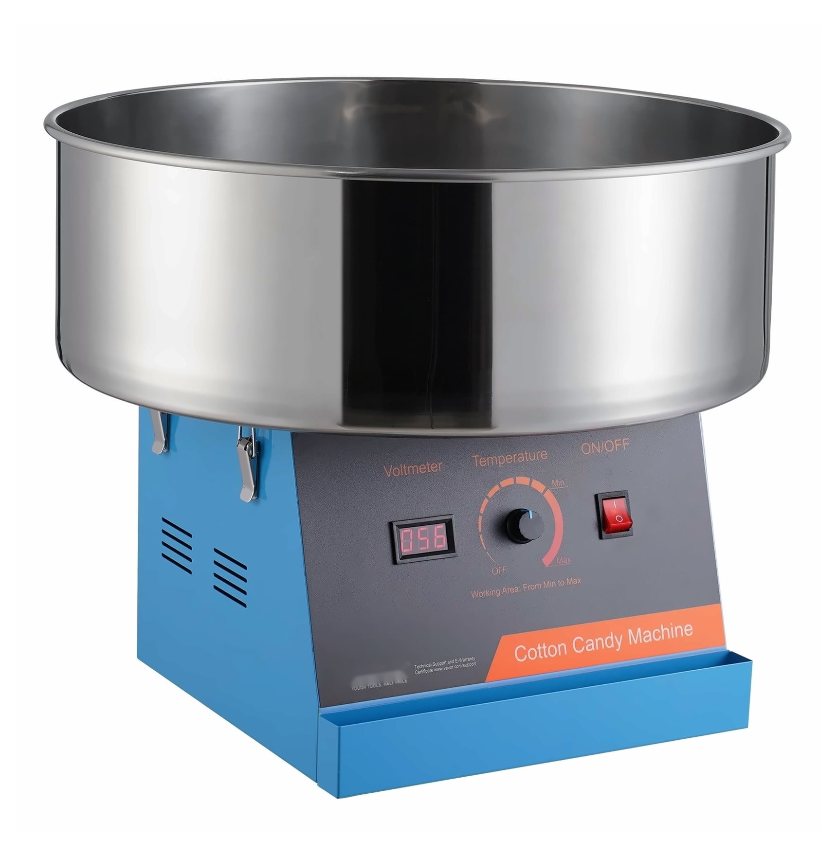 Cotton Candy Machine 1000W, Commercial Candy Floss Maker with Bowl & Scoop, Electric Cotton Candy Maker for Home, Parties, Blue