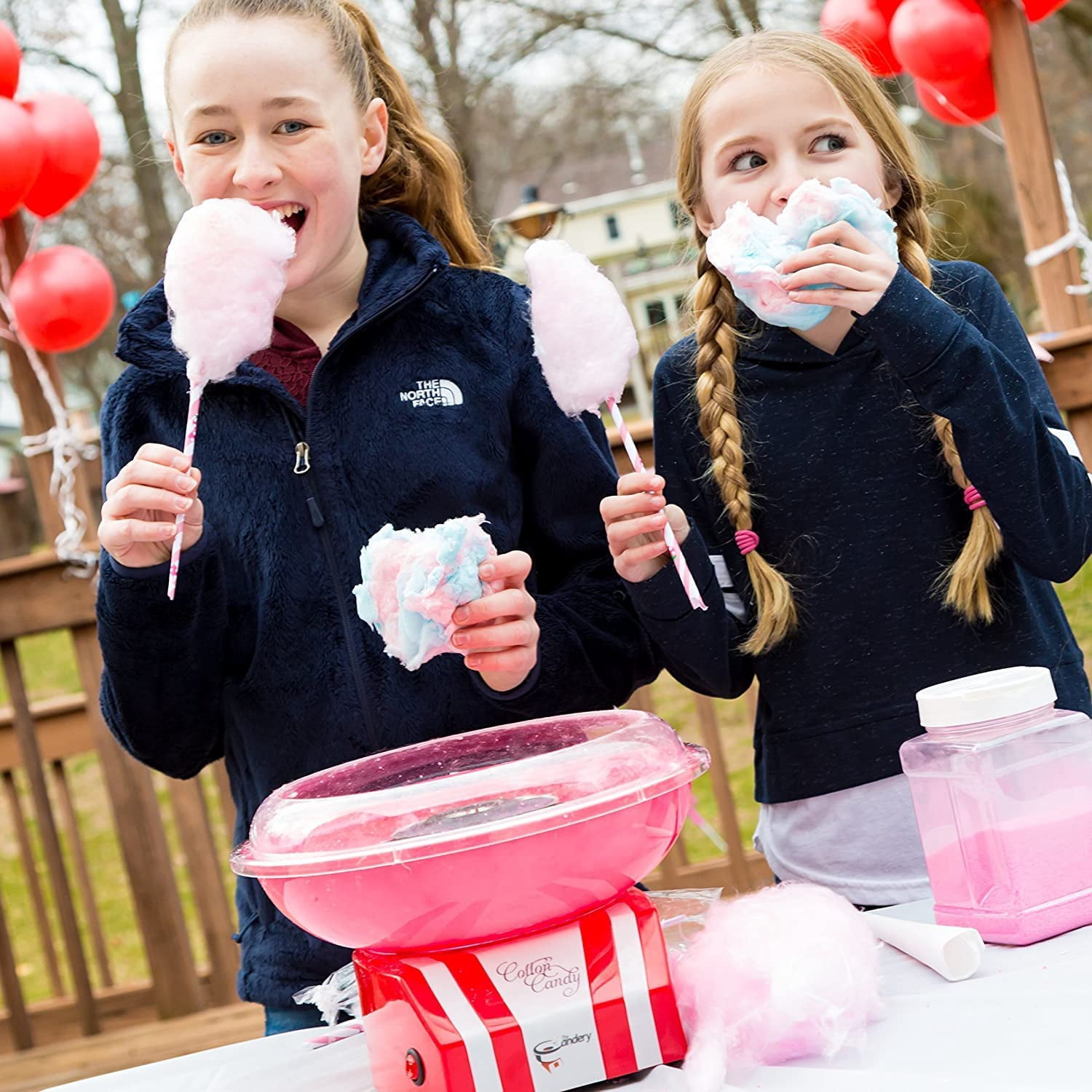 Cotton Candy Machine - Bright, Colorful Style - Makes Hard and Sugar ...