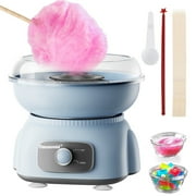 Cotton Candy Machine, Cotton Candy Maker 500W Hard Candy Floss Sugar Maker Machine With Sugar Spoon Birthday Party Gift Blue