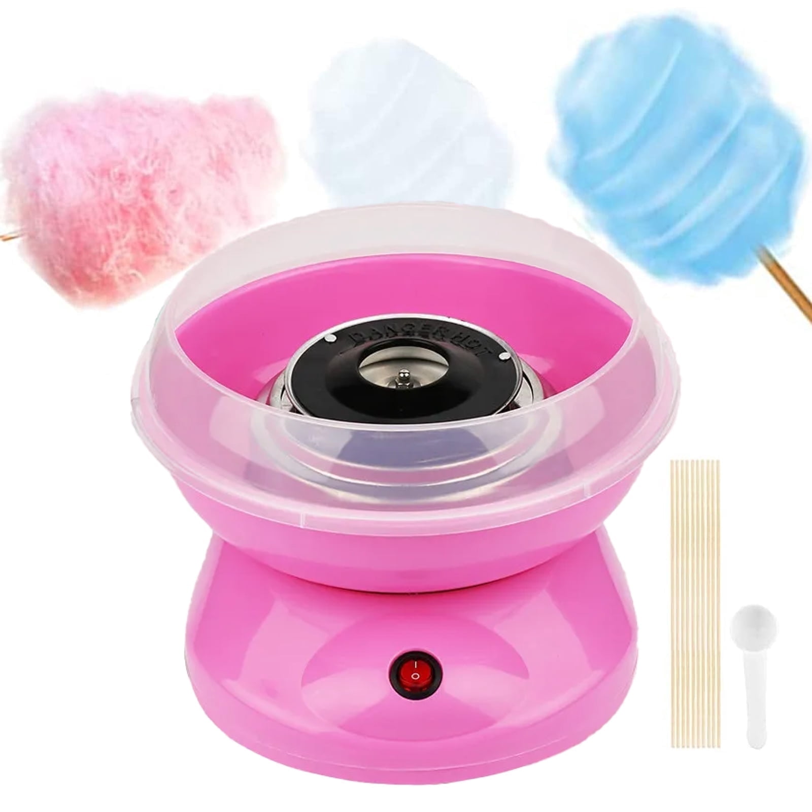 Cotton Candy Machine,Includes Sugar Scoop,10 Sticks Cotton Candy Maker for Birthday Party,Kids Gifts,Home Uses