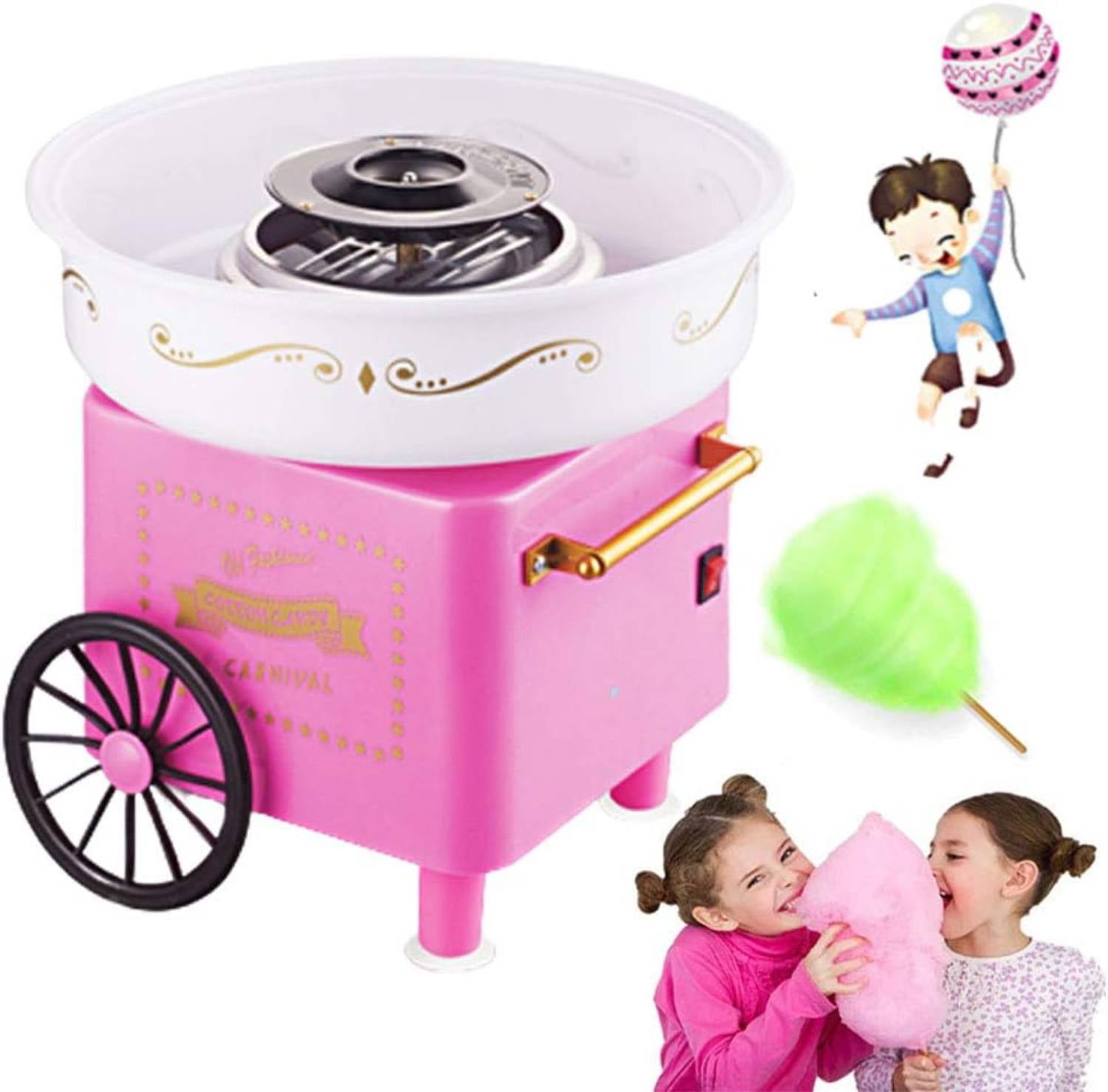 Cotton Candy Machine, Mini Electric Cotton Candy Maker, for Family Birthday Party, Including A