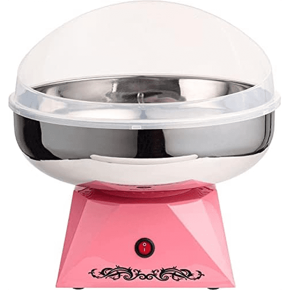 Cotton Candy Machine with Stainless Steel Bowl 2.0 - Cotton Candy Maker 10 Cones & Sugar Scoop - Household Cotton Candy Machine for Kids, Birthday Party - Use Floss Sugar, Hard Candy- By