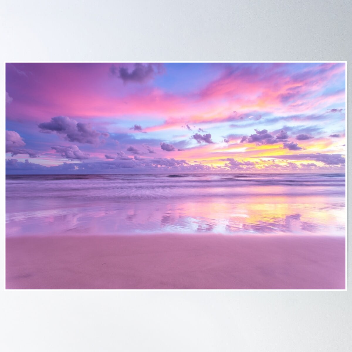Pink Ocean Sunset: Serene Sea with Sparkling Sunlight Reflections, Dreamy  Aesthetic Stock Illustration - Illustration of sunset, pink: 369218496, image size:1200x1200