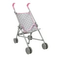 thumbnail image 1 of Cotton Candy Pink Umbrella Doll Stroller in Grey Polka Dots, Fits Dolls Up to 24", 1 of 5