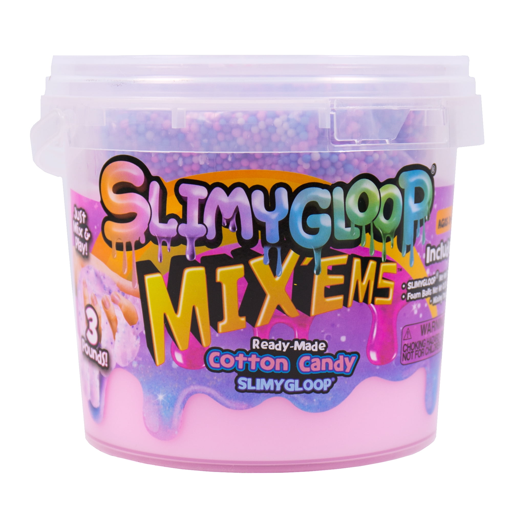 Slimygloop Mix'ems Diy Slime Kit For Kids  Cotton Candy Mix'em Glitter  Slime : Target