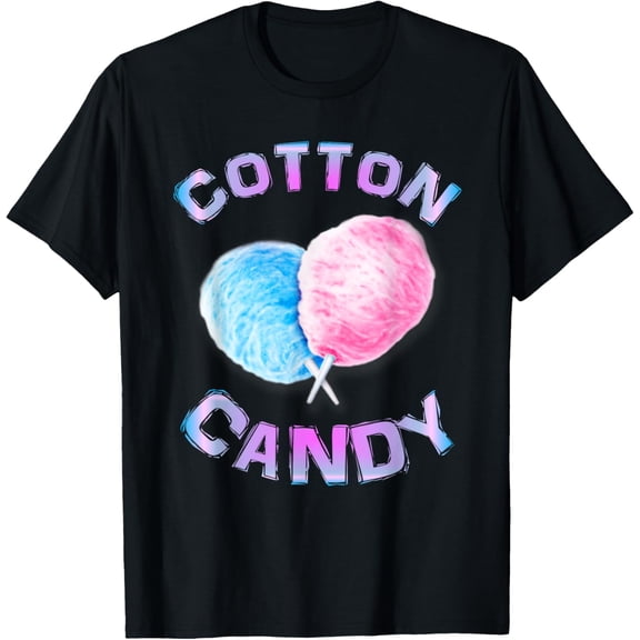 Cotton Candy Sticks Cones Floss Sweet Tooth Candy Fun Gifts T-Shirt men and women can wear, black, white, gifts