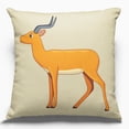 thumbnail image 1 of Cotton Canvas Pillow Case Animals of Africa Impala 18 x 18, 1 of 1