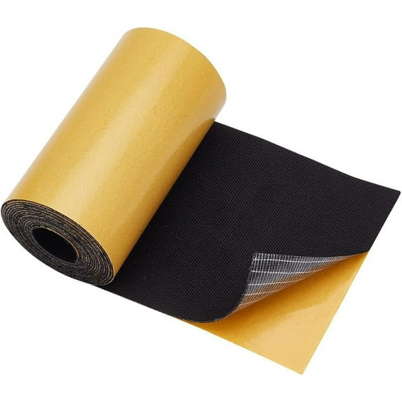 Cotton Canvas Repair Tape 78x4 Inch Black Self-Adhesive Fabric Repair Patch for Repairing Sofas Tents Chairs Car Seats Boat Covers 1mm Thick
