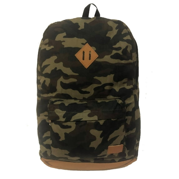 Cotton Canvas Unisex Travel Backpack with Laptop Sleeve