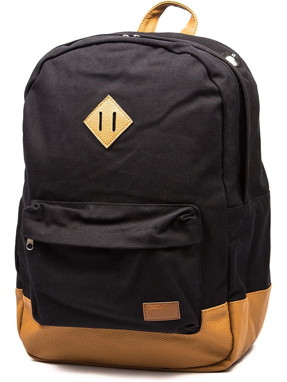 Cotton Canvas Unisex Travel Backpack with Laptop Sleeve
