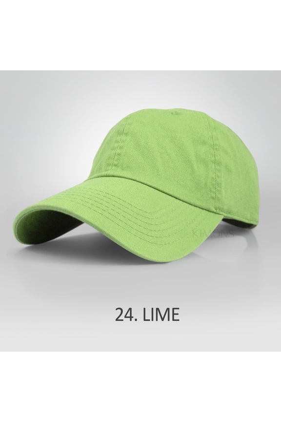 Cotton Cap Baseball Caps Hat Adjustable Polo Style Washed Plain Solid Dad PC