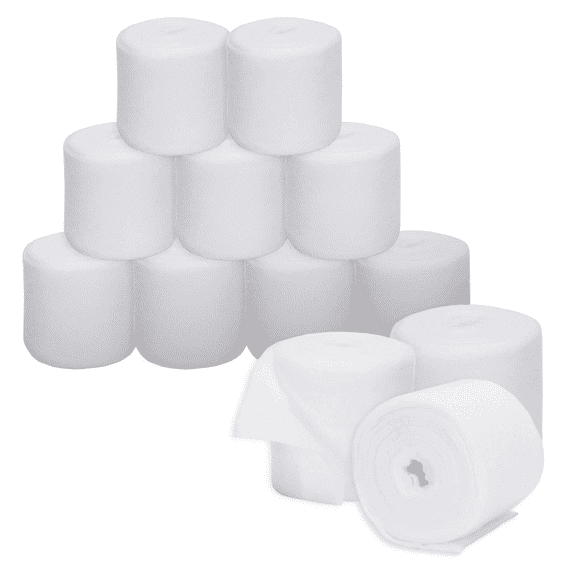 Cotton Cast Padding Rolls, 2 x 12ft, Undercast Padding, Gauze Bandage for Halloween Wrap Bandage Art Projects, Body Casts, Mask Making, Hobby Craft, Wound Care, Orthopedic, 72 Pack