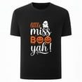 thumbnail image 1 of Halloween Cotton Casual Boo Ghost Graphic Tee T Shirt Top Cute Pumpkin Design Soft Comfortable Black S-5XL, 1 of 5