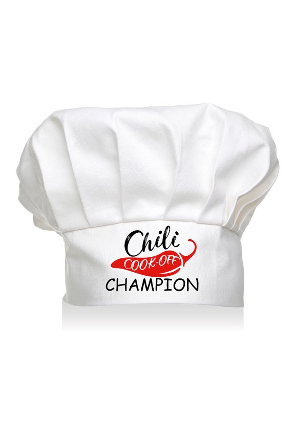 Cotton Chef Hats White Hat Black Pattern Hot Pepper 70x100mm