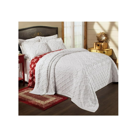 Cotton Chenille Bedspread - Twin