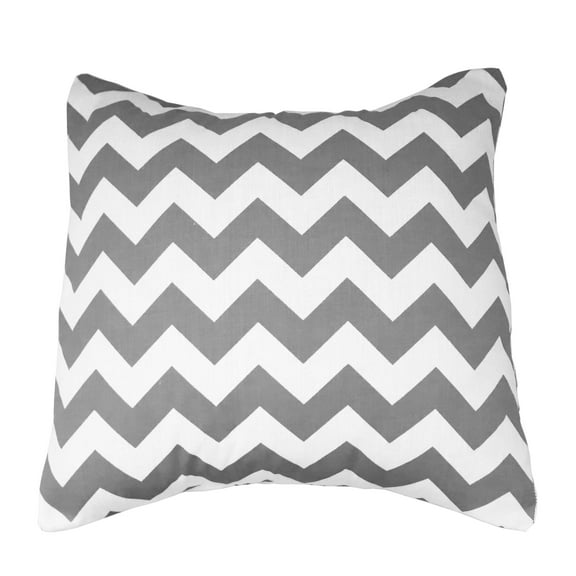 Cotton Chevron Decorative Throw Pillow/Sham Cushion Cover Grey