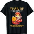 Cotton Chinese Year of Snake 2025 Zodiac Sign Happy Lunar New Year T