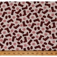 thumbnail image 1 of Cotton Christmas Holiday Seasonal Winter Clothing Boots Mittens Snowflakes Home Sweet Holiday Deb Strain Plaid Cream Cotton Fabric Print by the Yard (56006-11), 1 of 1