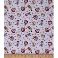 thumbnail image 1 of Cotton Christmas Mickey Mouse Minnie Goofy Festive Holiday White Mickey and Friends Cotton Fabric Print by the Yard (71813-G550715), 1 of 1