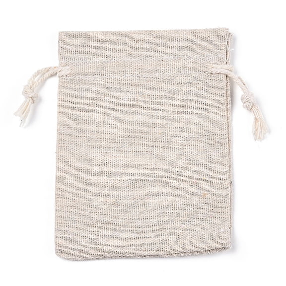 Cotton Cloth Packing Pouches Drawstring Bags Gift Sachet Bags Muslin bag Reusable Tea bag Rectangle Old Lace 12x9cm Cloth