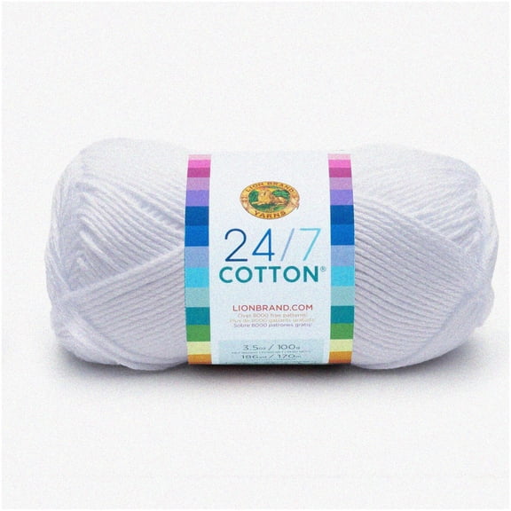 Cotton Clouds: 24/7 White Skein - Soft, Versatile, All-Day Comfort Yarn