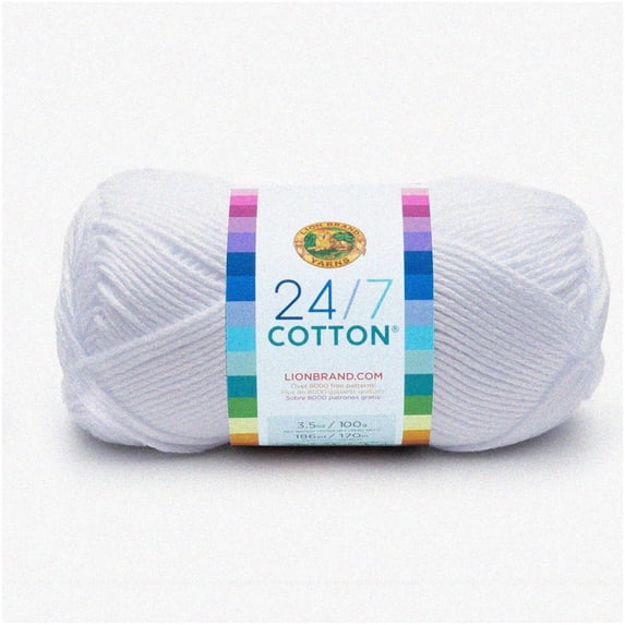 Cotton Clouds: 24/7 White Skein - Soft, Versatile, All-Day Comfort Yarn