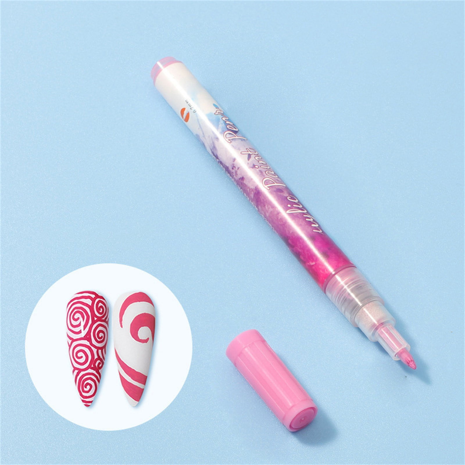 Cotton Coil for Nails Fingernail Polish Holder Case Fingernail Polish Remover Pens Static Nails