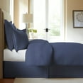 thumbnail image 1 of Cotton Collection Bed Skirt, 5 Pleat, Tailored 15" Drop, Blue Jean, Queen, 1 of 5