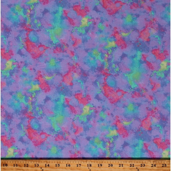 Cotton Color Blender Paint Painting Splotches Multicolor Cotton Fabric Print by the Yard (19770452-COCO-18370-V)