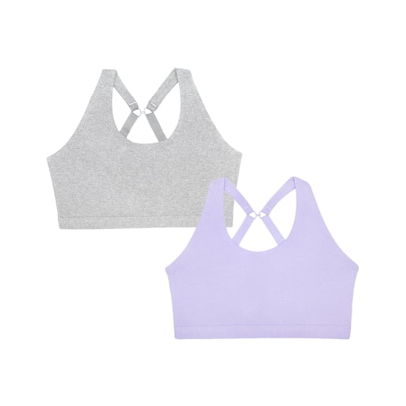 Curvy Couture Women's Cotton Comfort 2-Pack Bralette
