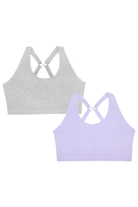 Women's Cotton Comfort 2-Pack Bralette