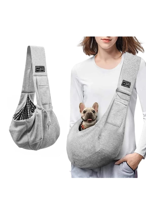 Cotton Comfortable Dog Bag Pet Out Crossbody Shoulder Bag Outdoor Travel Portable Cat Puppy Sling Bag Pet Carrying Supplies