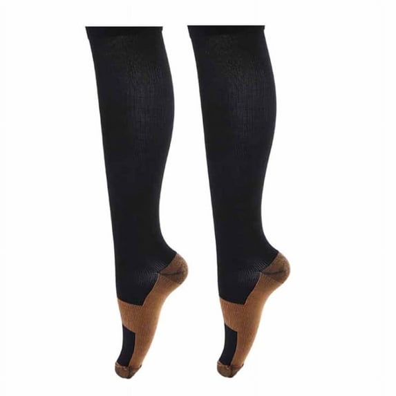 Cotton Compression Socks for Men & Women Best Comfort Stockings for Nurses, Travel, Pregnancy, Running & Recovery