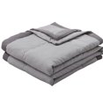 thumbnail image 1 of Cotton Cooling Blanket for Hot Sleepers & Night Sweats,All-Season Temperature-Regulating Quilt with 3x Breathability,Lightweight Machine-Washable (Twin/Queen/King) for Bed,Sofa,Travel & Gifts Gray, 1 of 8