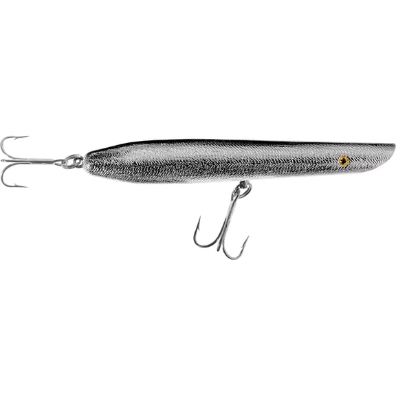 Cotton Cordell 7" Pencil Popper 2 oz Fishing Lure - Chrome/Black Back