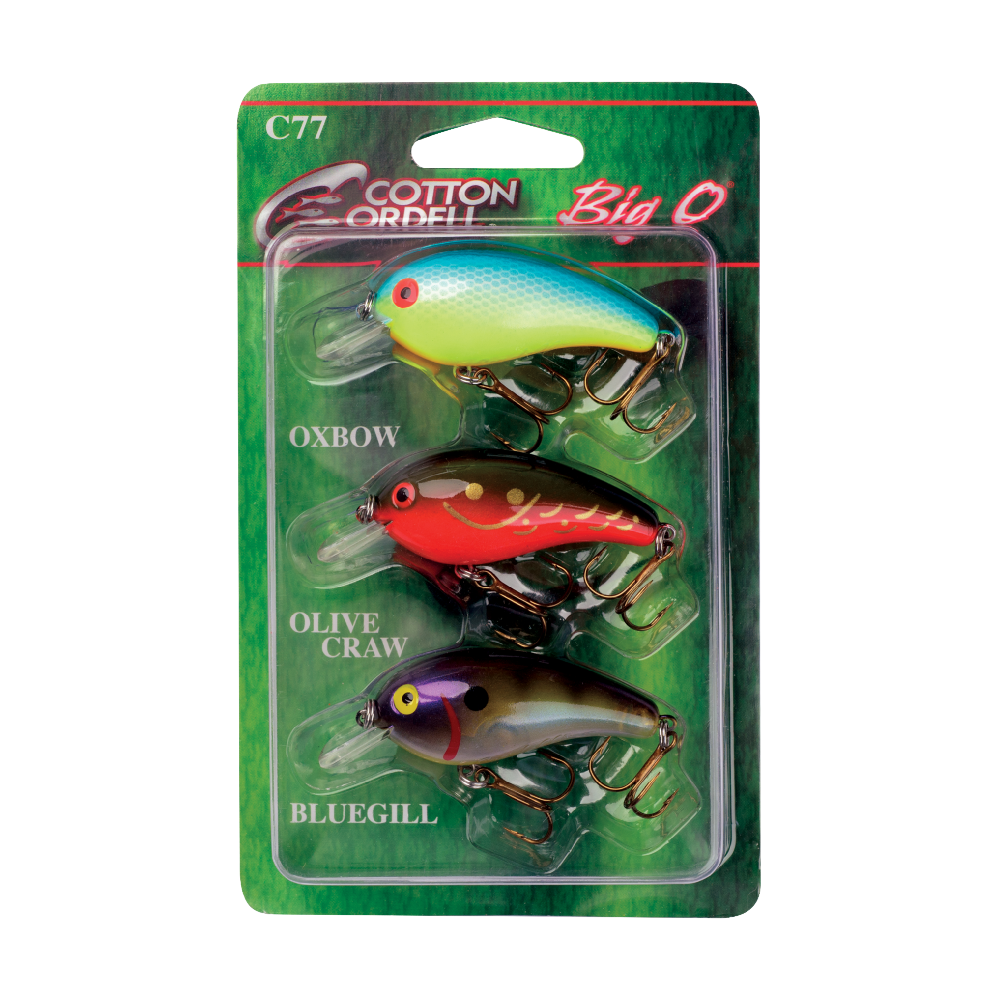 Cotton Cordell PK3C77-1 Big O 3 Pack 2.25 in 1/3 oz 